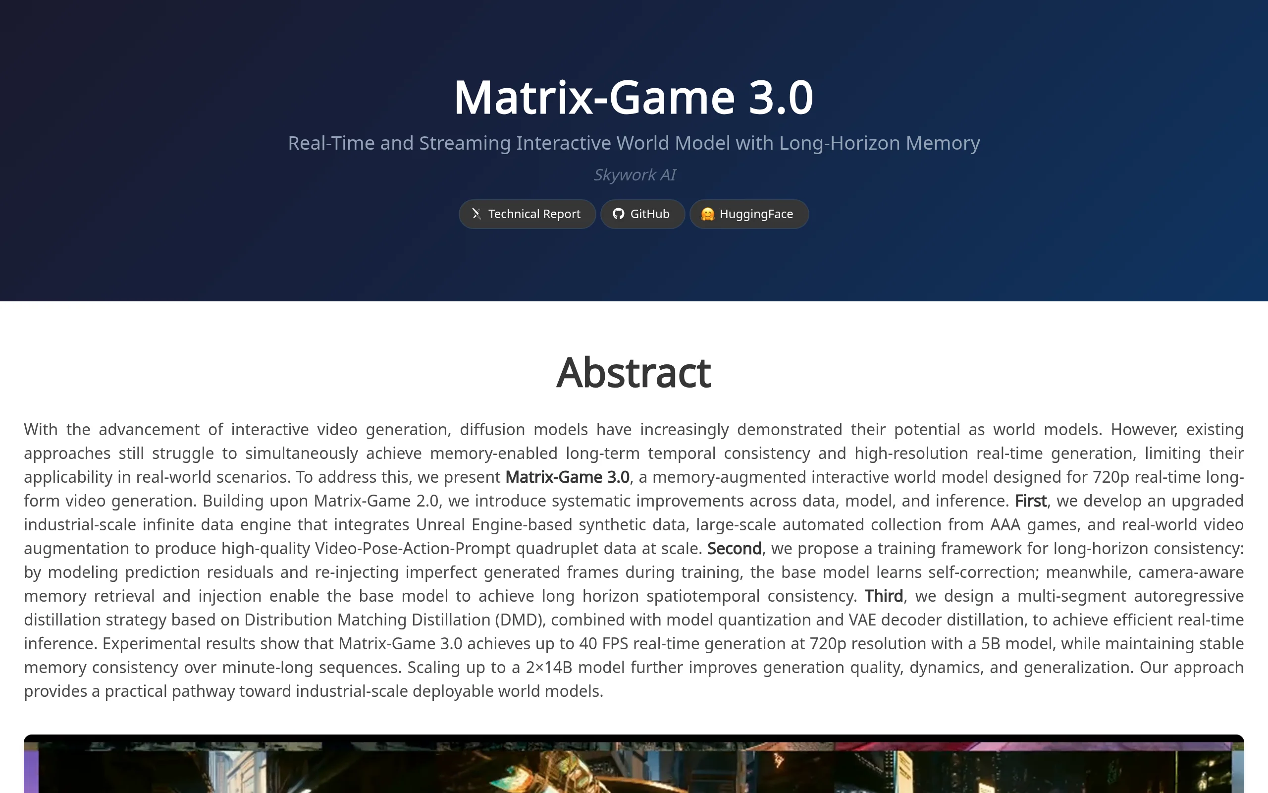 Matrix-Game 3.0 preview