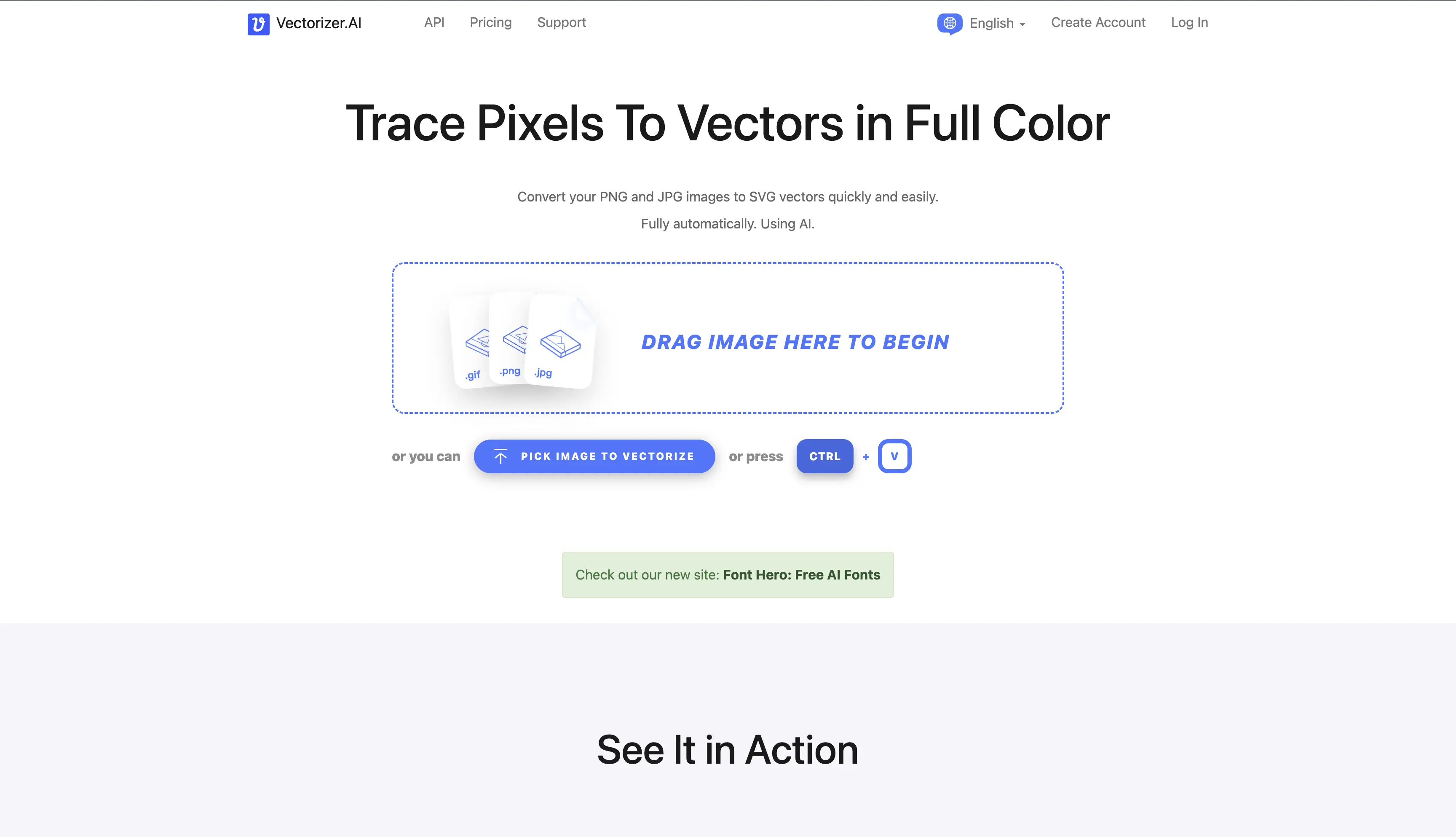 Vectorizer.AI preview